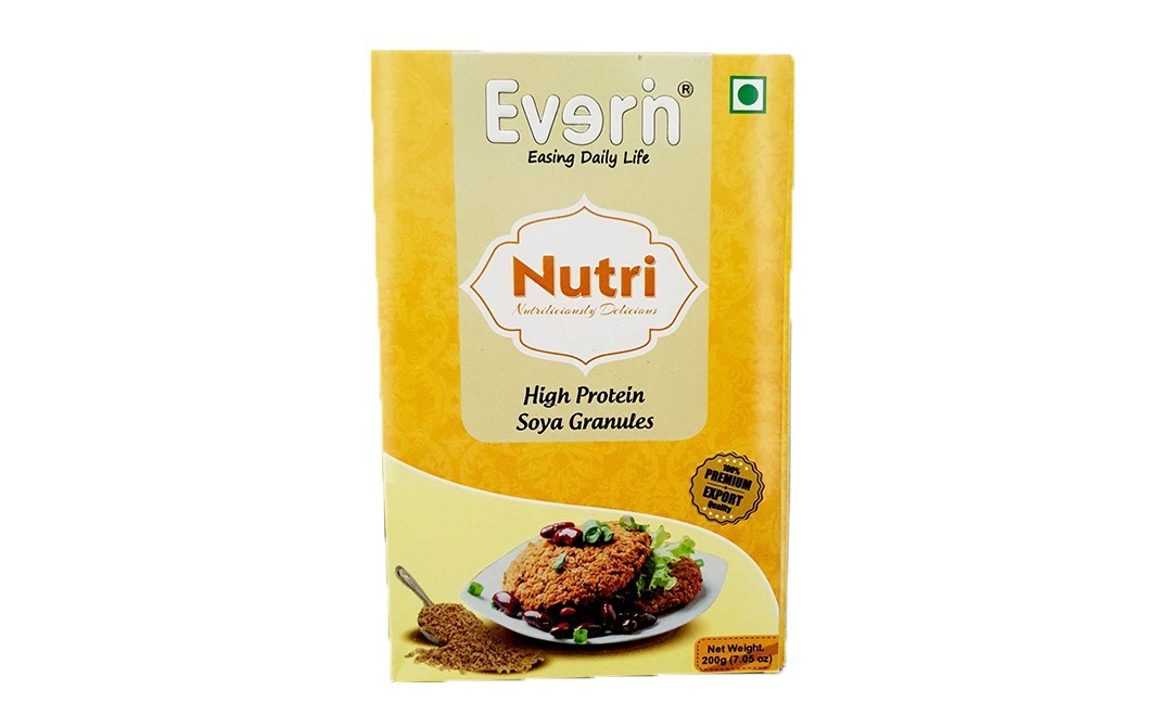 Everin Nutri High Protein Soya Granules   Pack  200 grams